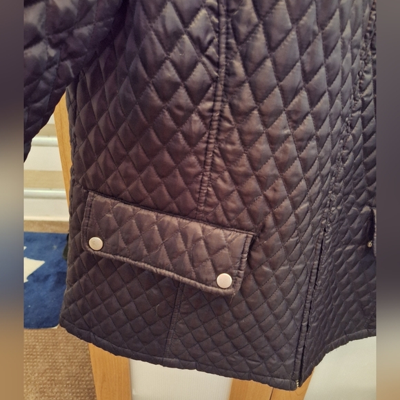 Jane Ashley Women's Quilted Black Jacket Size 14 - Picture 3 of 6